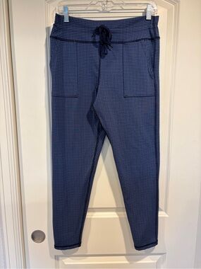 Offline by Aerie Blue Mini Houndstooth Drawcord Leggings - XL